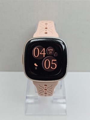Fitbit Versa 4 GPS Smartwatch Charger Heart Rate Sleep Tracker Google Wallet NFC