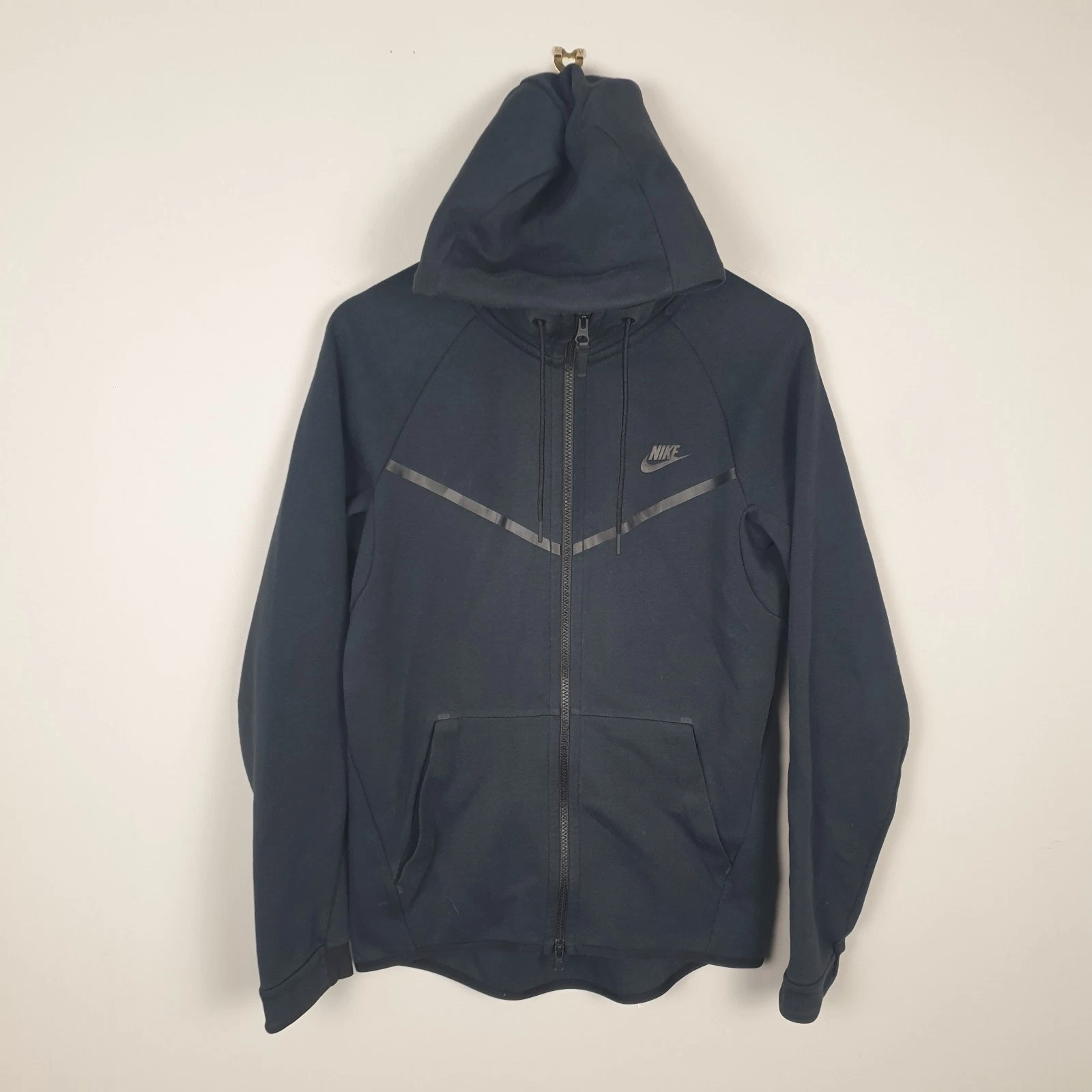 Nike Tech Fleece Windrunner Hoodie Mens Small Black Retro Streetwear Sportswear