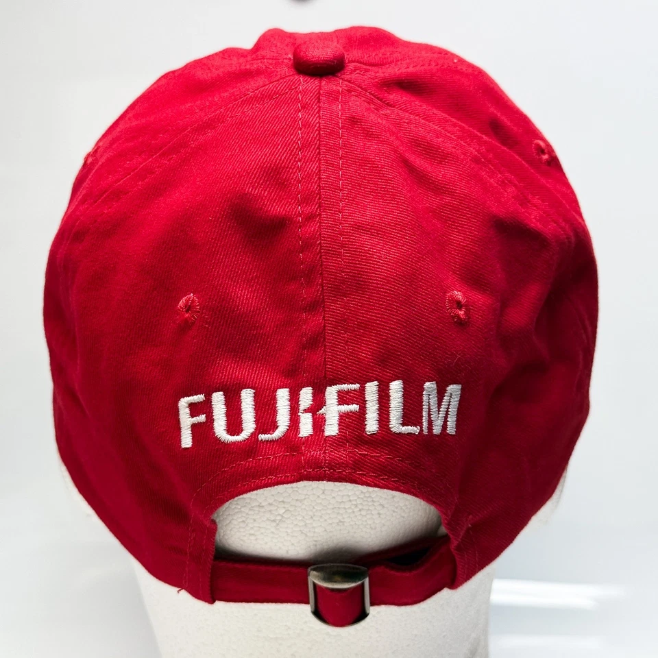 De colección DS Fujifilm S5 Pro Sombrero Gorra Correa Trasera Rojo Bordado Logo Promo Cámara Para Hombres Foto 3 de 4