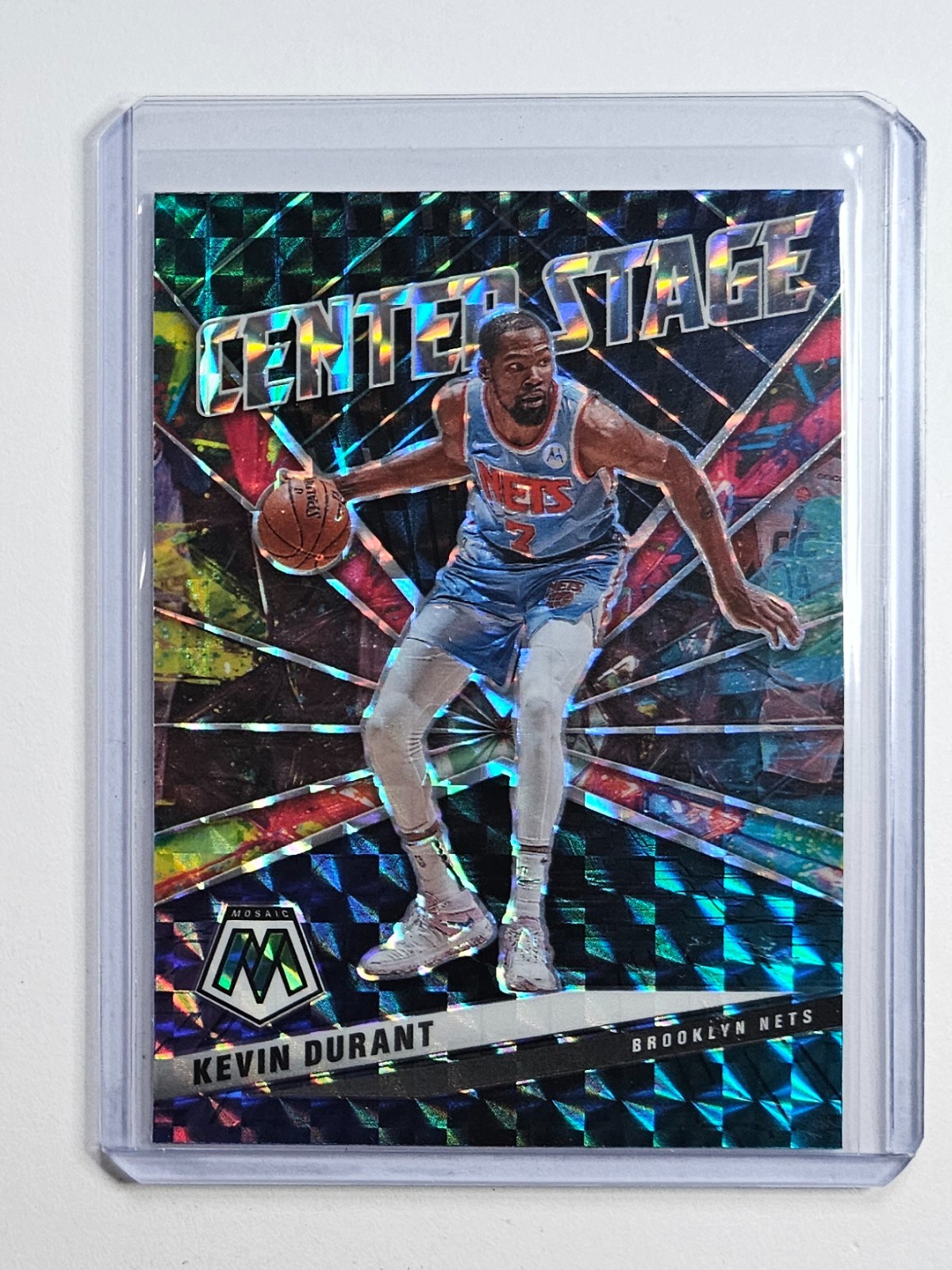 Kevin Durant Nets 2020-21 Panini Mosaic Center Stage ðŸŽ