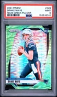 153516741 Drake Maye 2024 Panini Prizm #329 Neon Green Pulsar Rookie RC PSA 9