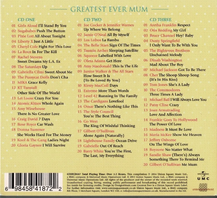 Greatest Ever Mum (3 CD`s) - NEU & OVP - Bild 2 von 3