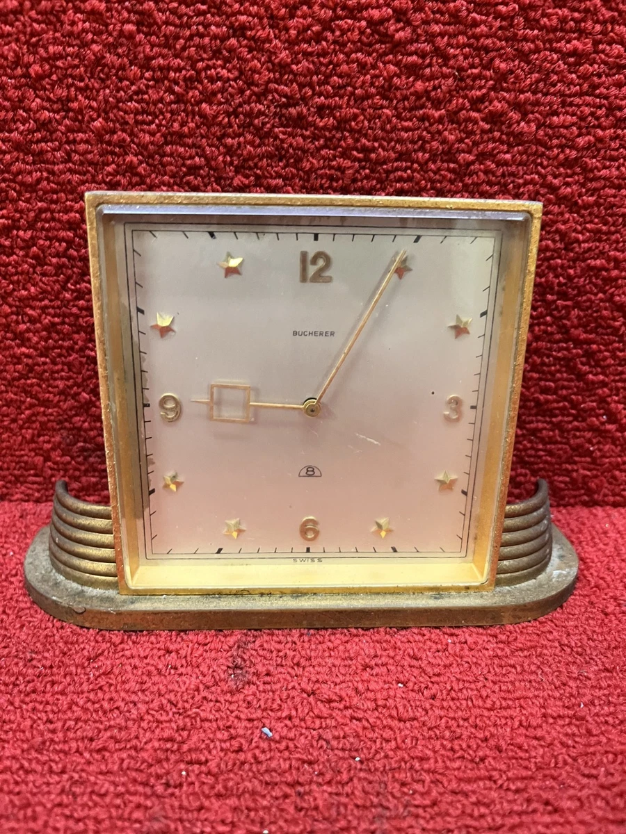 BUCHERERの置き時計 Bucherer Clock In Collectible Alarm Clocks (1930-1969) for sale | eBay