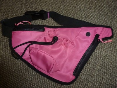 ESPRIT Tasche Handy-Bag Wandertasche Getränkehalter pink-schw arz Neuw.