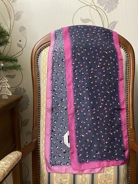 Women Monsoon Scarf Purple Silk One size
