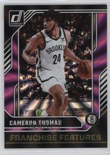 2024 Panini Donruss Franchise Features Holo Purple Laser /99 Cameron Thomas 1bs6