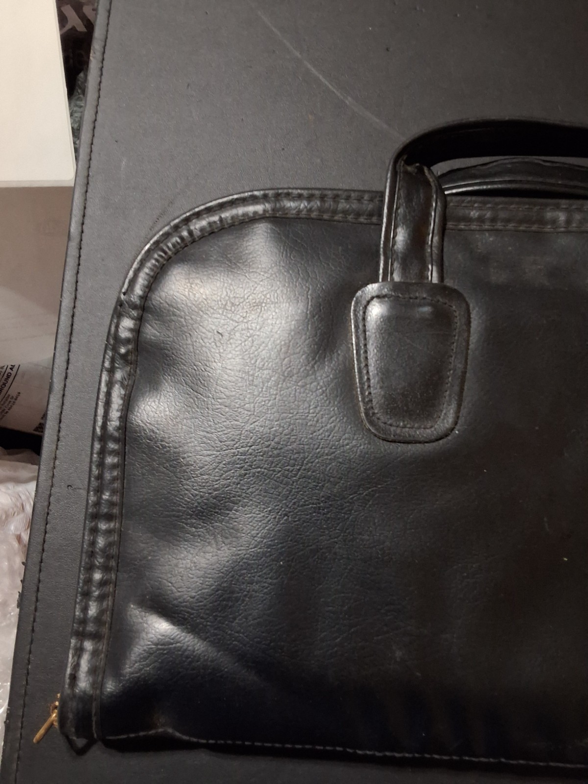 VINTAGE LEATHER KOLPIN SOFT SHERPA INTERIOR PISTOL CASE 14”X 7'' W/DOUBLE HANDLE