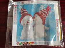 Diamond Painting Snowman Craft Kit 30x30cm NH435 NEW