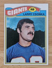 Larry Csonka NY Giants 1977 Topps Card # 505  (see pics)