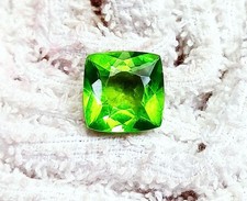 Natural Green Peridot Cushion Shape 10.80 Ct Certified Loose Gemstone