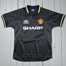 1998/99 Umbro Manchester United Third Vintage Soccer Jersey Size M
