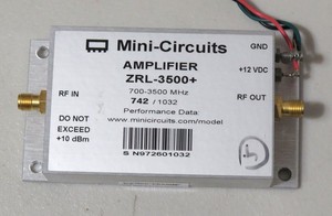 Mini-Circuits ZRL-3500+ Low Noise Amplifier 700 to 3500 MHz