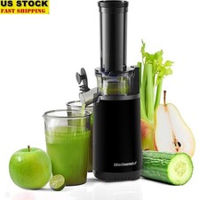 Masticating Juicer Low Speed 70RPM BPA-Free Compact Easy Cleanup Juice Extractor