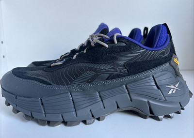 NEW Reebok Zig Kinetica 2.5 Edge Men's Sneakers Size 10.5 Black Purple HR1771