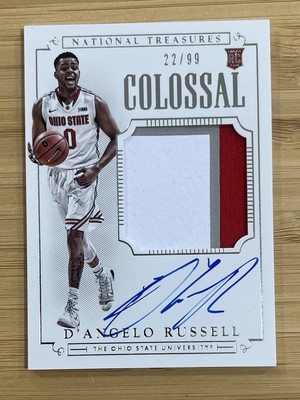 2015 Panini National Treasures Ohio State D'Angelo Russell #350 27/99