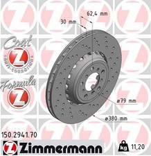 1x ZIMMERMANN Bremsscheibe FORMULA Z 150.2941.70 f�r BMW F33 F30 F32 F82 F80 F83