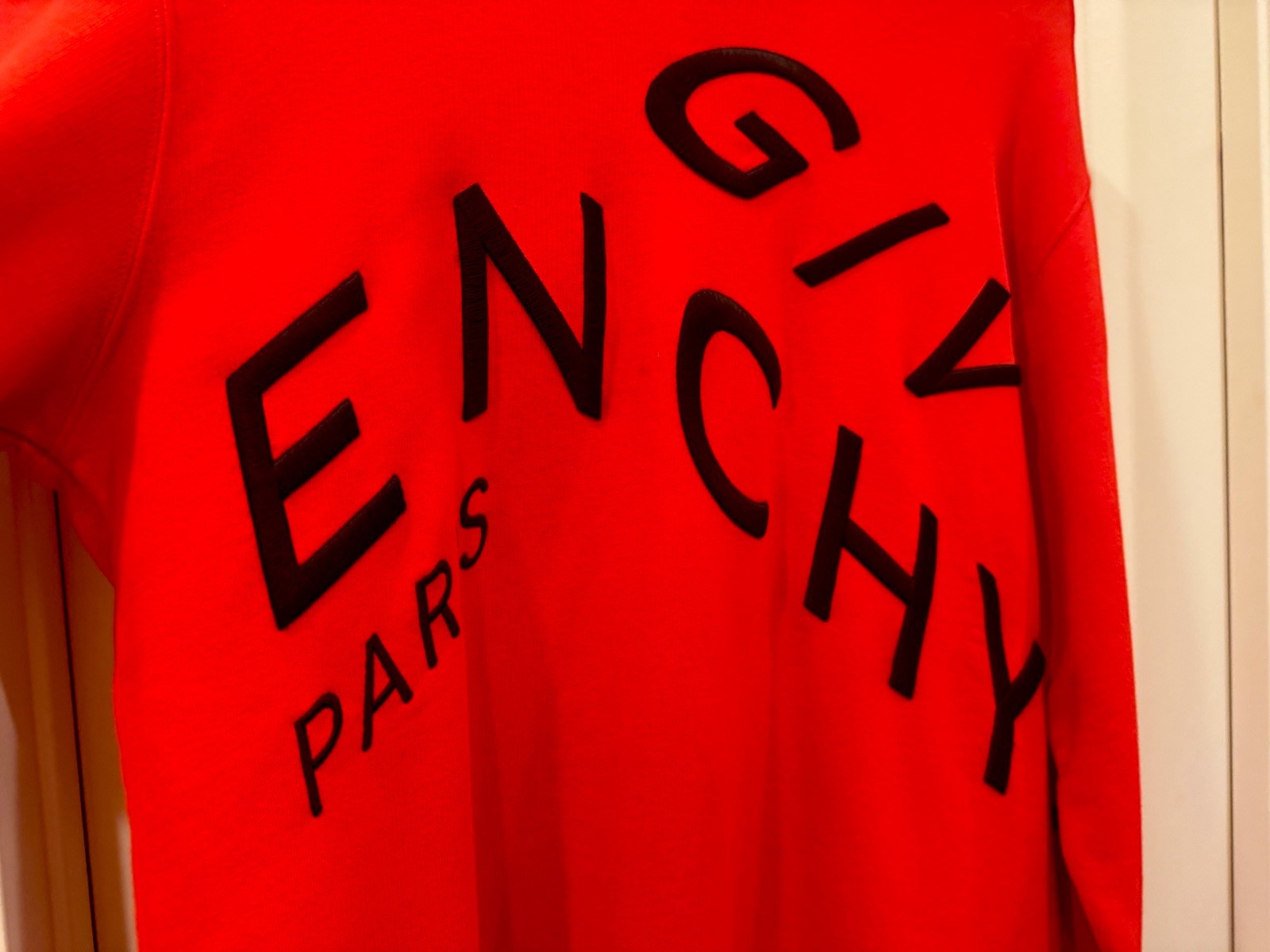 AUTHENTIC GIVENCHY Embossed Logo Embroidered Flee… - image 6