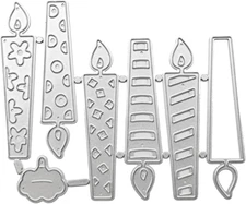 Candles Die Cut for Card Making, Scrapbooking Die-Cuts, Metal Cutting Dies Congr