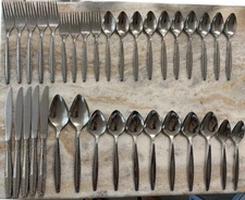 Oneida TRIPOLI Stainless Ltd 1881 Rogers Glossy Silverware 35pc set