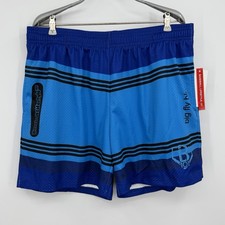 Baseball Lifestyle 101 Mesh Athletic Shorts Size L Men’s Big Fly Blue Crayon