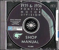 1935 1936 Pontiac Werkstatt Handbuch Auf CD-ROM 35 36 Reparatur Service
