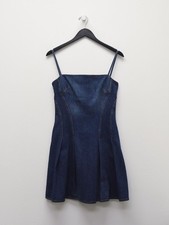 ALEXANDER MCQUEEN Flared Denim Mini Dress