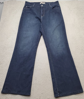 Levi's 512 Bootcut Jeans Womens Size 18M Blue Denim Cotton Slim Fit Dark Wash