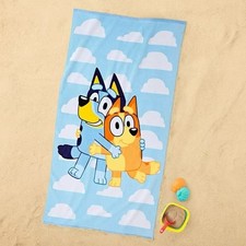 Licensed Character Beach Towel 34" x 64" BLUEY 100 Cotton