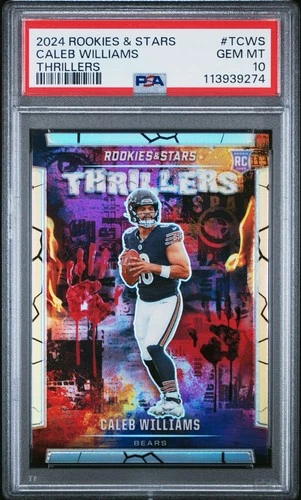2024 Panini Rookies & Stars Caleb Williams Silver Thrillers RC PSA 10