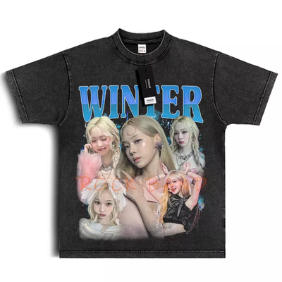 AESPA WINTER GRAPHIC T-SHIRT KPOP JERSEY SYNK: AEXIS LINE TOUR