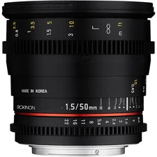 Rokinon Cine DS 50mm T1.5 Cine Lens for Canon EF LN