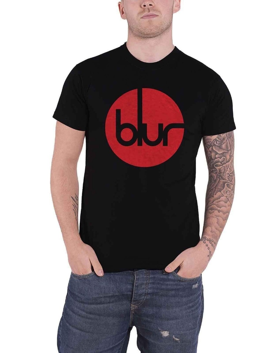 Blur T Shirt Circle Band Logo Britpop Park Life New Official Mens 