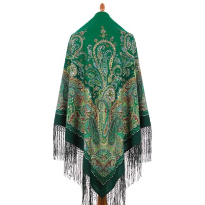 Pawlow Posad/Pavlovo Posad Schal-Tuch Tradition 148x148 Wolle 970-30