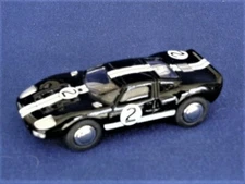 BUB 08101 Ford GT 40 #2 Racing Car - Black (LE 1000) 1/87 HO Scale Die-cast MIB