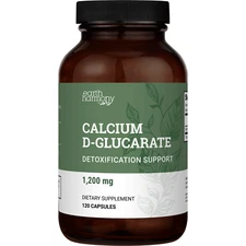 Earth Harmony Calcium D-Glucarate 1200mg - Advanced Detox Support - 120 Capsules