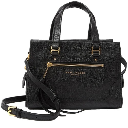 MARC JACOBS Leather Multi-Zip Shoulder Bag Navy Used Authentic | eBay