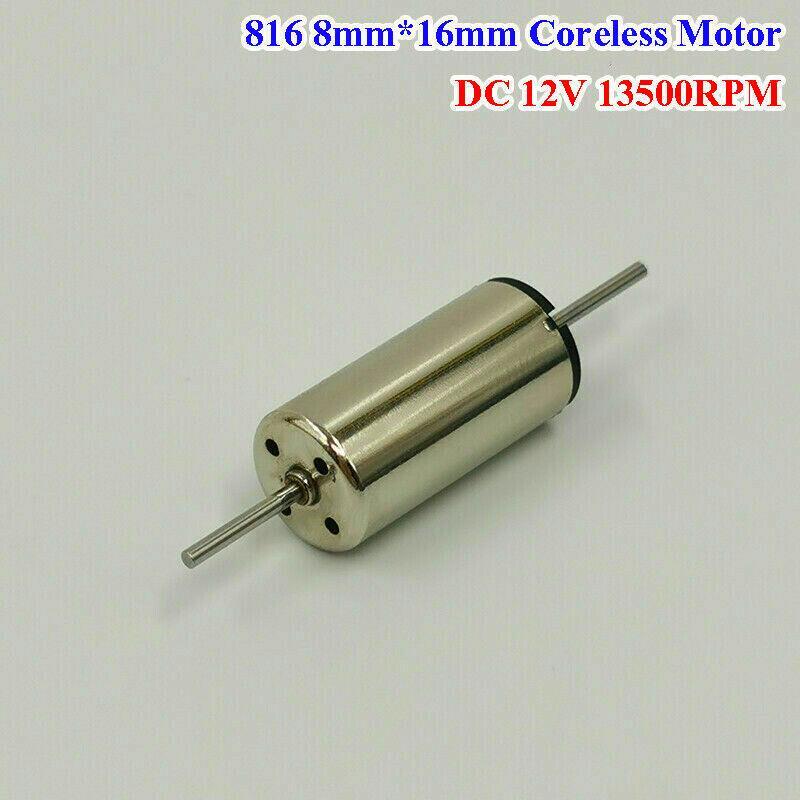 Coreless Motor 6V 12V High Speed Dual Shaft Mini 8mm 16mm for RC Toy