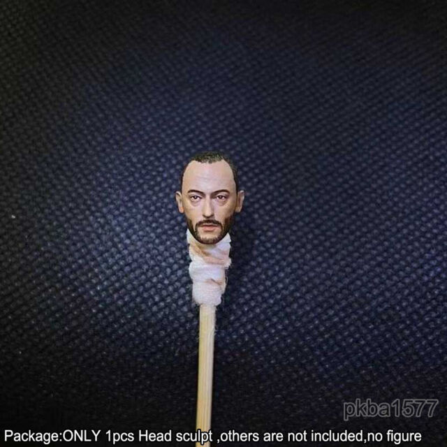 NEW Premium 1/18 Jean Reno Head Sculpt Man Male Soldier Head For 3.75" Figure