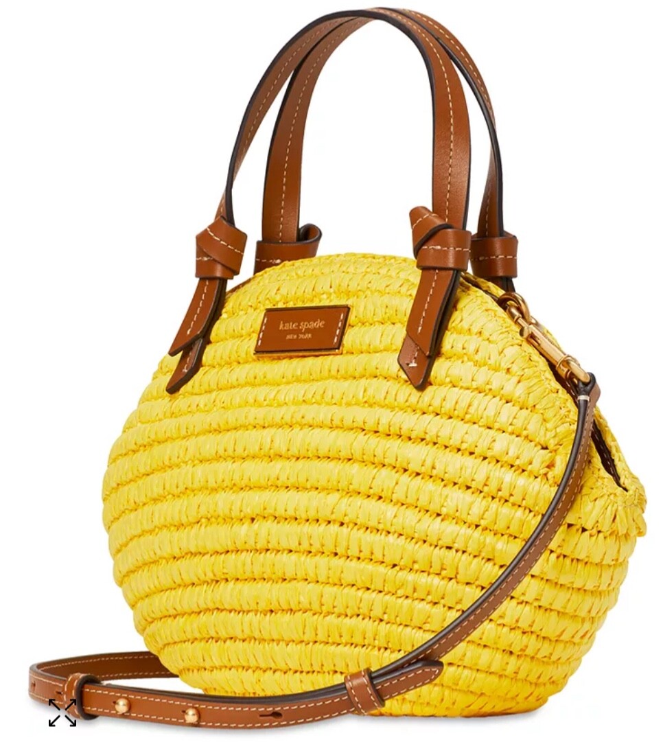 kate spade レモンドロップ3Dクロスボディトート
