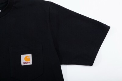 Brand new Carhartt x Palace T-shirt Size M Black | eBay UK