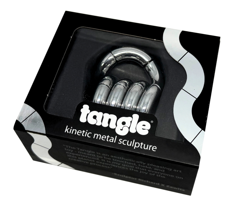 Luxury Die-Cast Metal Tangle Jr. – Artistic Fidget Toy & Desk