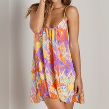 Show Me Your Mumu Trapeze Aztec Colorful Mini Dress Women’s Small Vintage