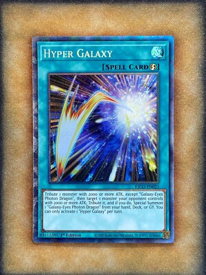 Yugioh Hyper Galaxy KICO-EN021 Collector Rare 1st Ed NM