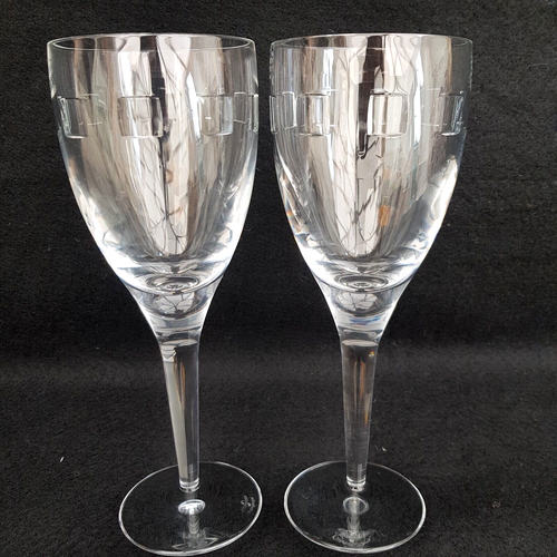 Waterford Crystal John Rocha Geo large Wine Glasses eBay