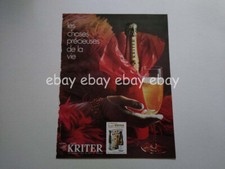 Kriter Sparkling Wine ad clipping France 1960s 1970s