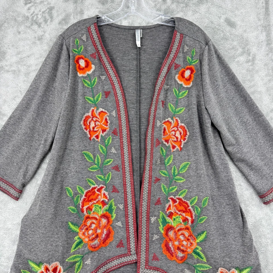 Suéter Monoreno Mujer Pequeño Floral Bordado Casa Festival Boho Topper Foto 3 de 4