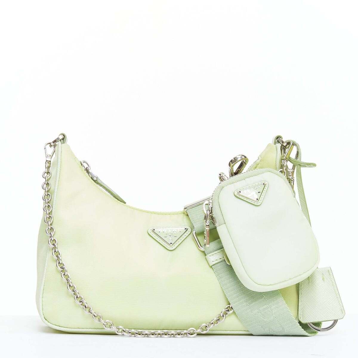 PRADA Re-edition 2005 Re-nylon Trio mint green nylon PRADA Re-edition 2005 Re-nylon Trio mint green nylon