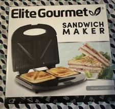 Elite Gourmet ESM2207 Maxi-Matic Sandwich Panini Maker Grilled Cheese Machine 