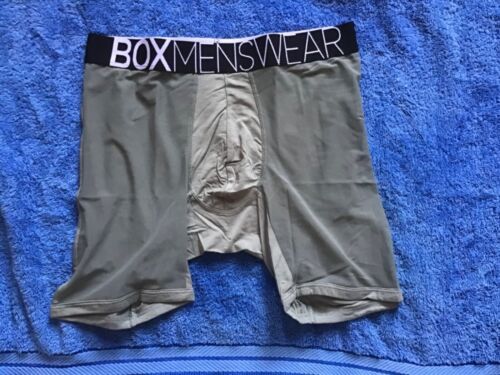 NEW SEXY ‘BOX’ KING FIT MESH PANEL TRANSPARENT CROTCH GUN METAL GREY SMALL - Picture 1 of 1