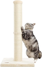 34Inch Cat Scratching Post with Natural Sisal Rope 4.3Inch Large Diameter Scratc